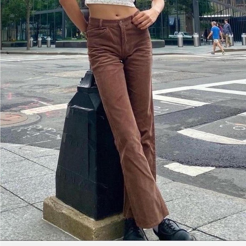 brown corduroy brandy melville pants